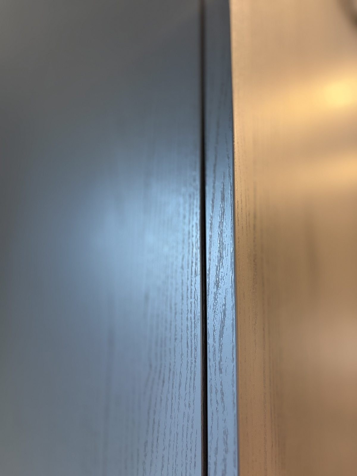 Black wood effect kitchen wrap · Cambridge