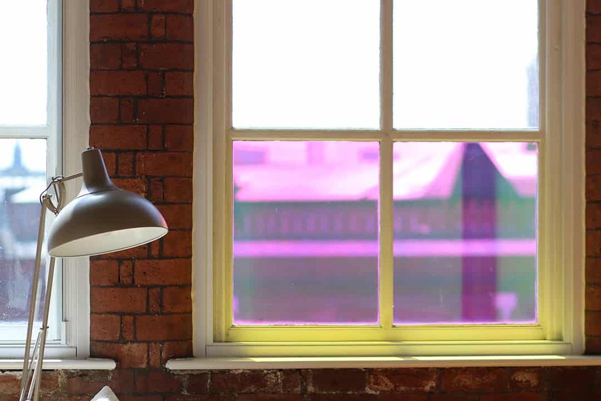 Coloured decorative window film