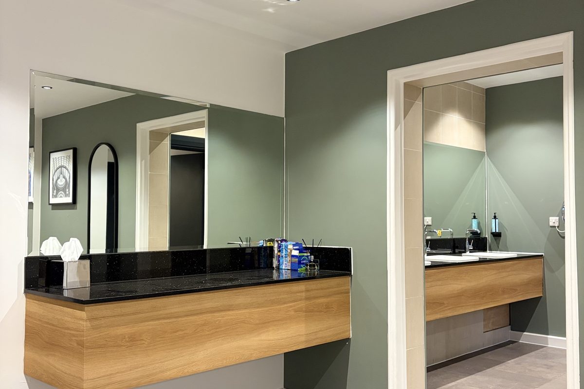 Hotel vanity unit wrap