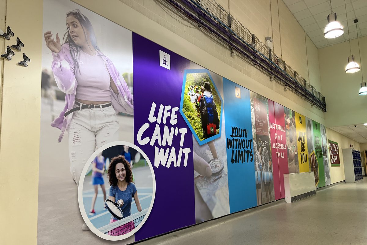Custom wall graphic · Netherhall