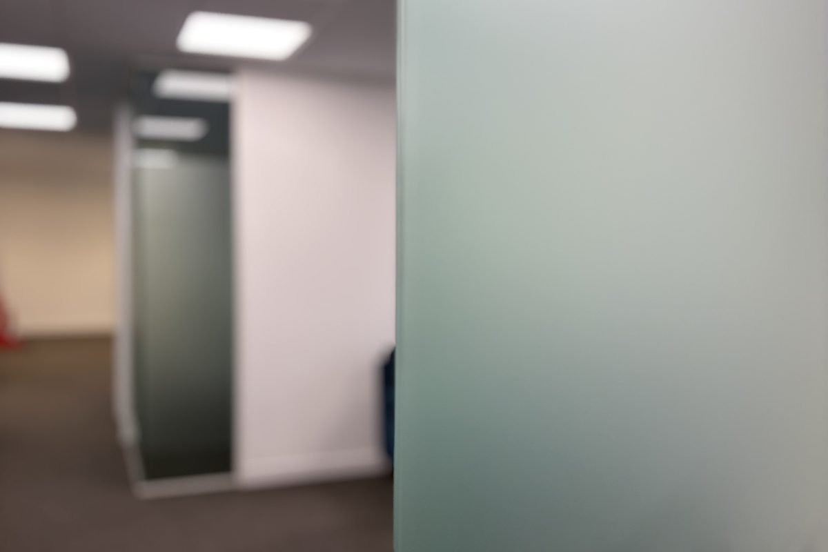 Frosted window film · Office