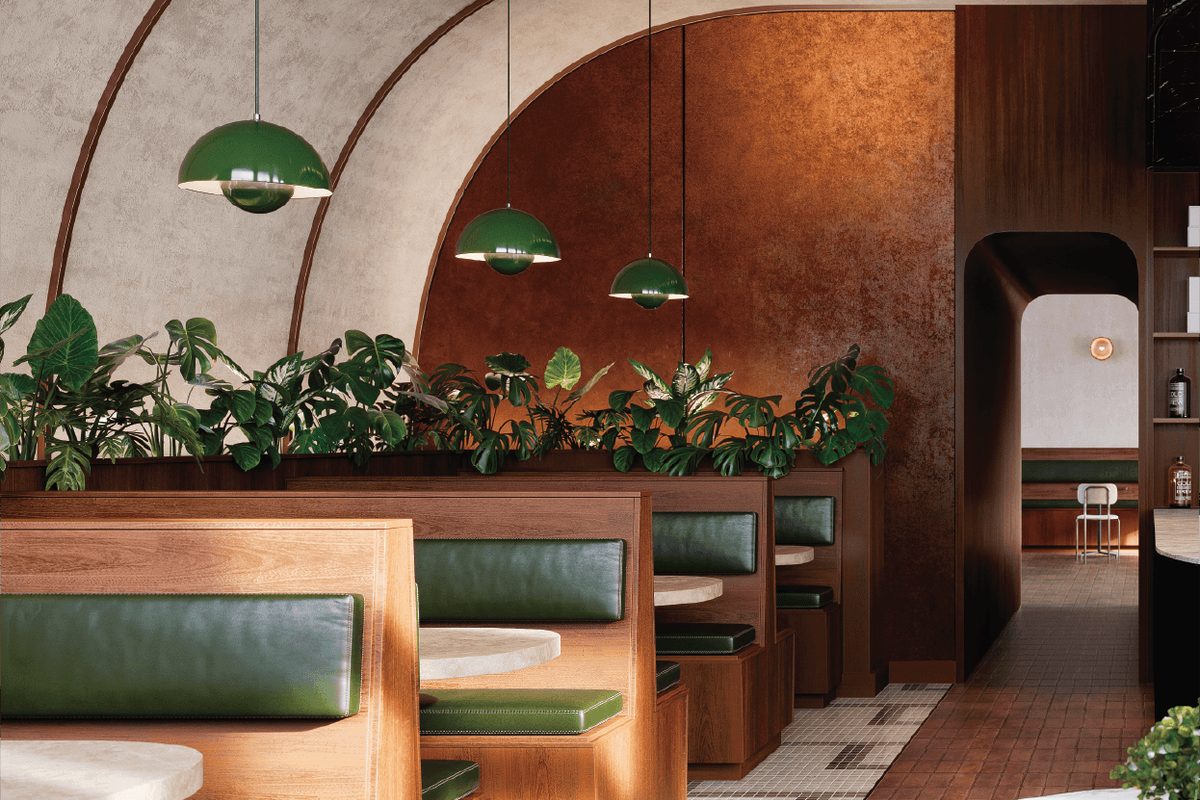 Hospitality bar area · Vinyl wrapped