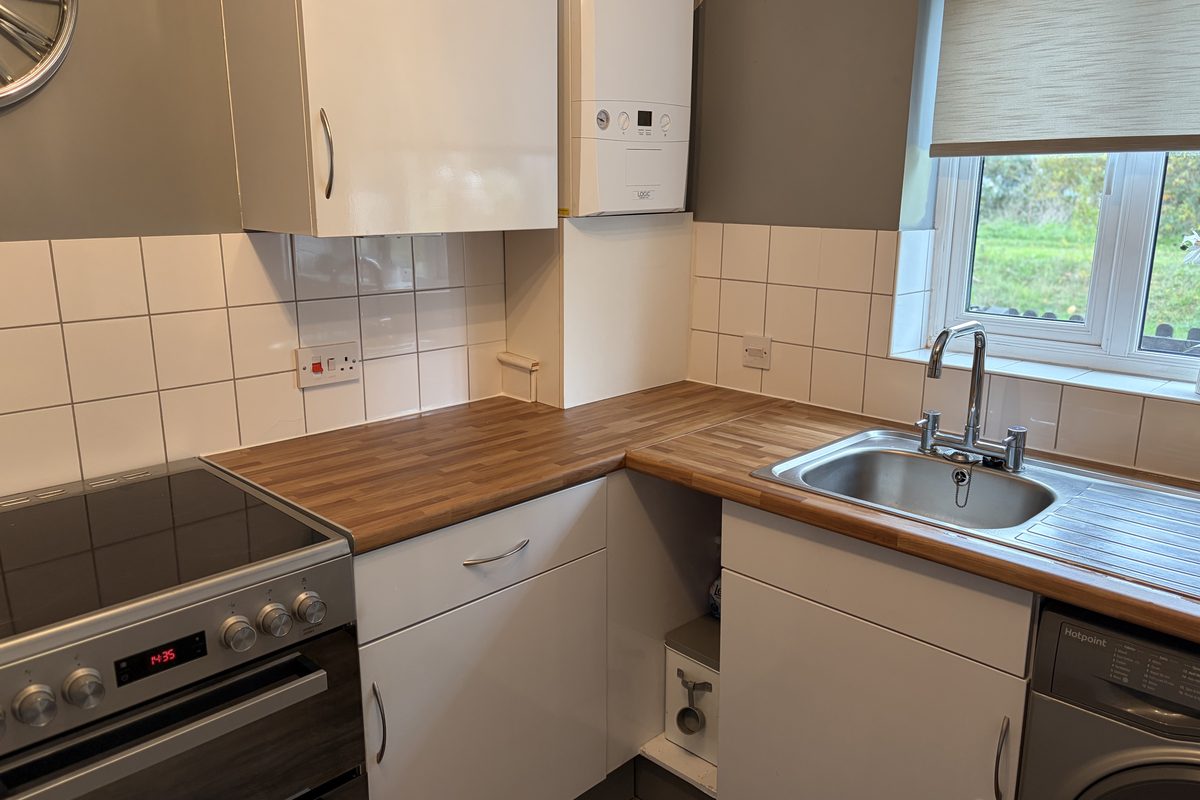 Butchers block worktop wrap