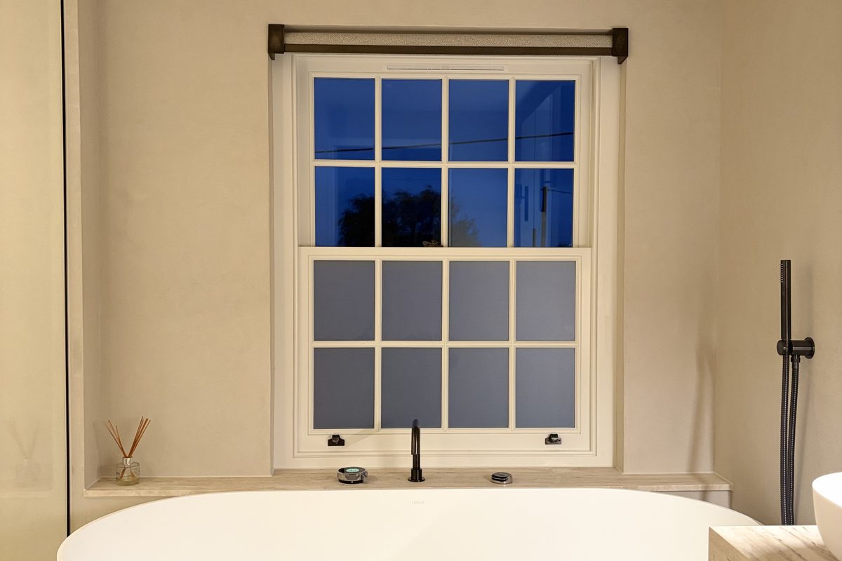 Privacy window film · Luxury property