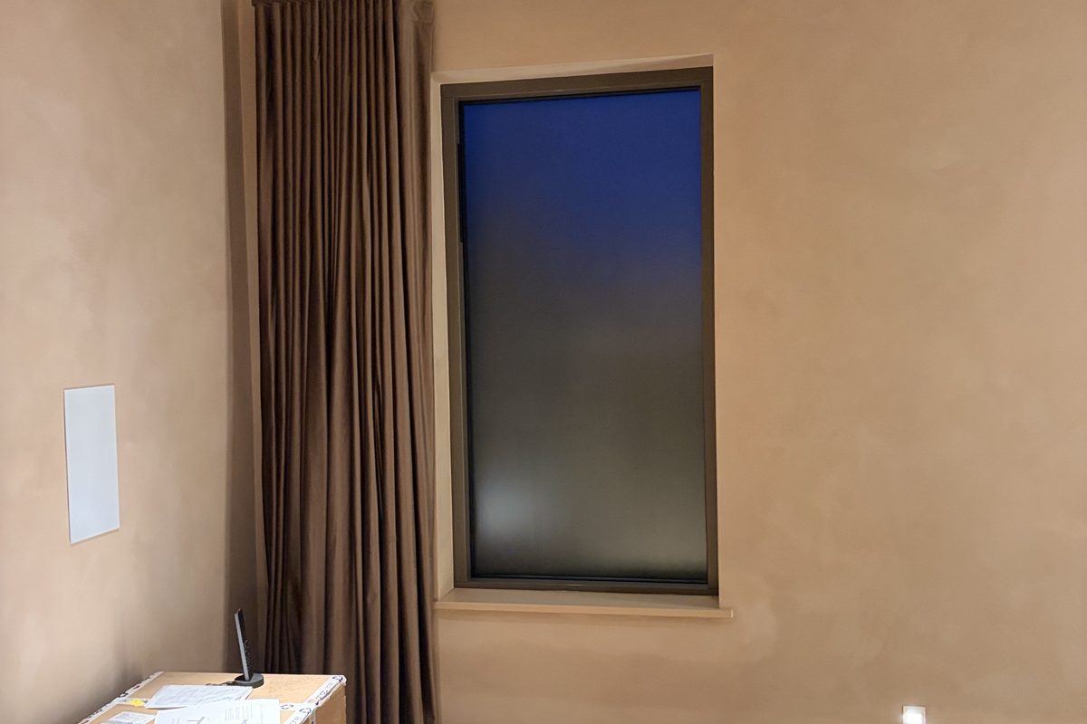 Privacy window film · Luxury property