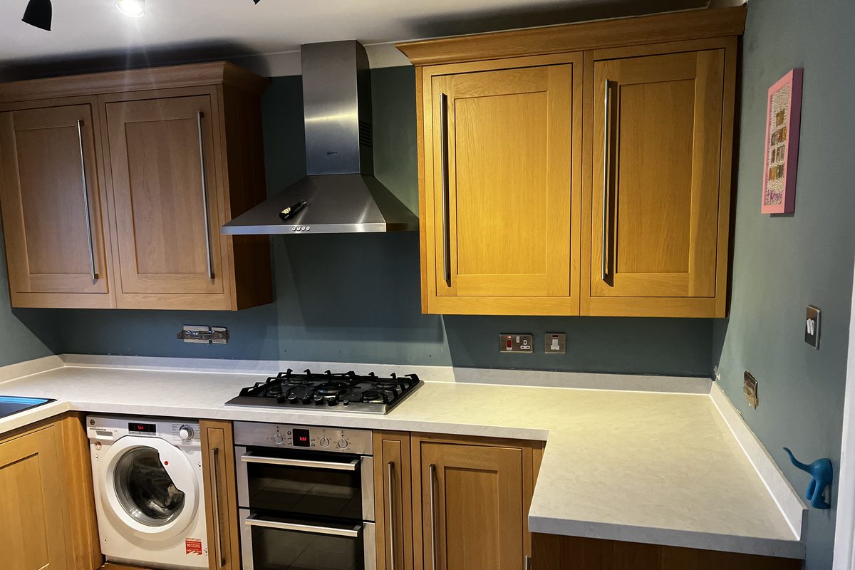 Marble worktop wrap · Milton