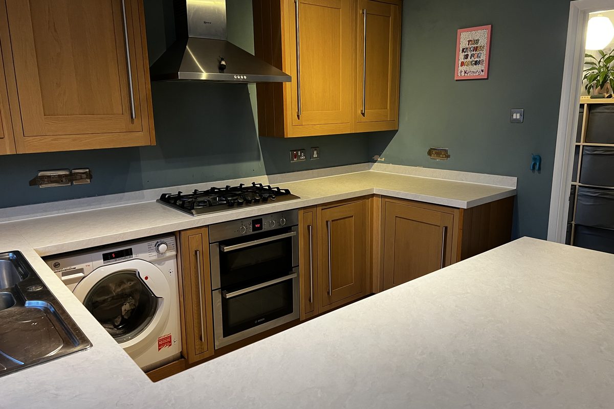 Marble worktop wrap · Milton