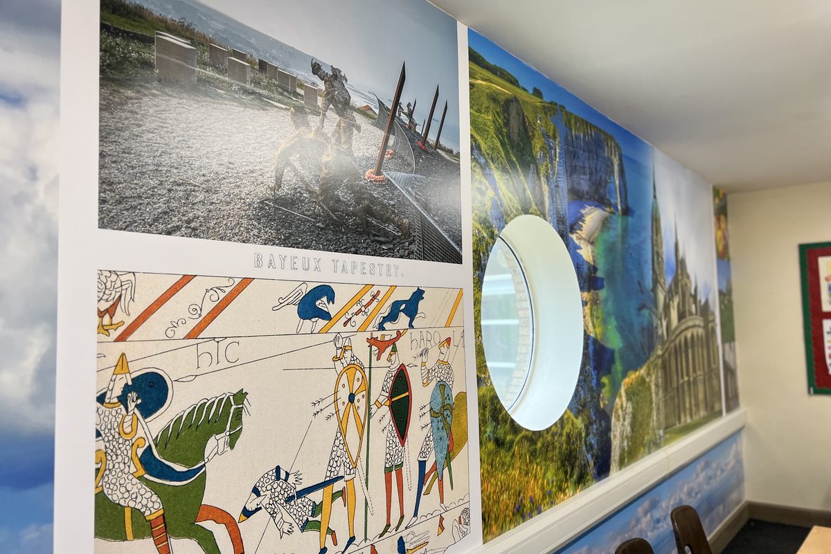 Wall graphics · Netherhall School