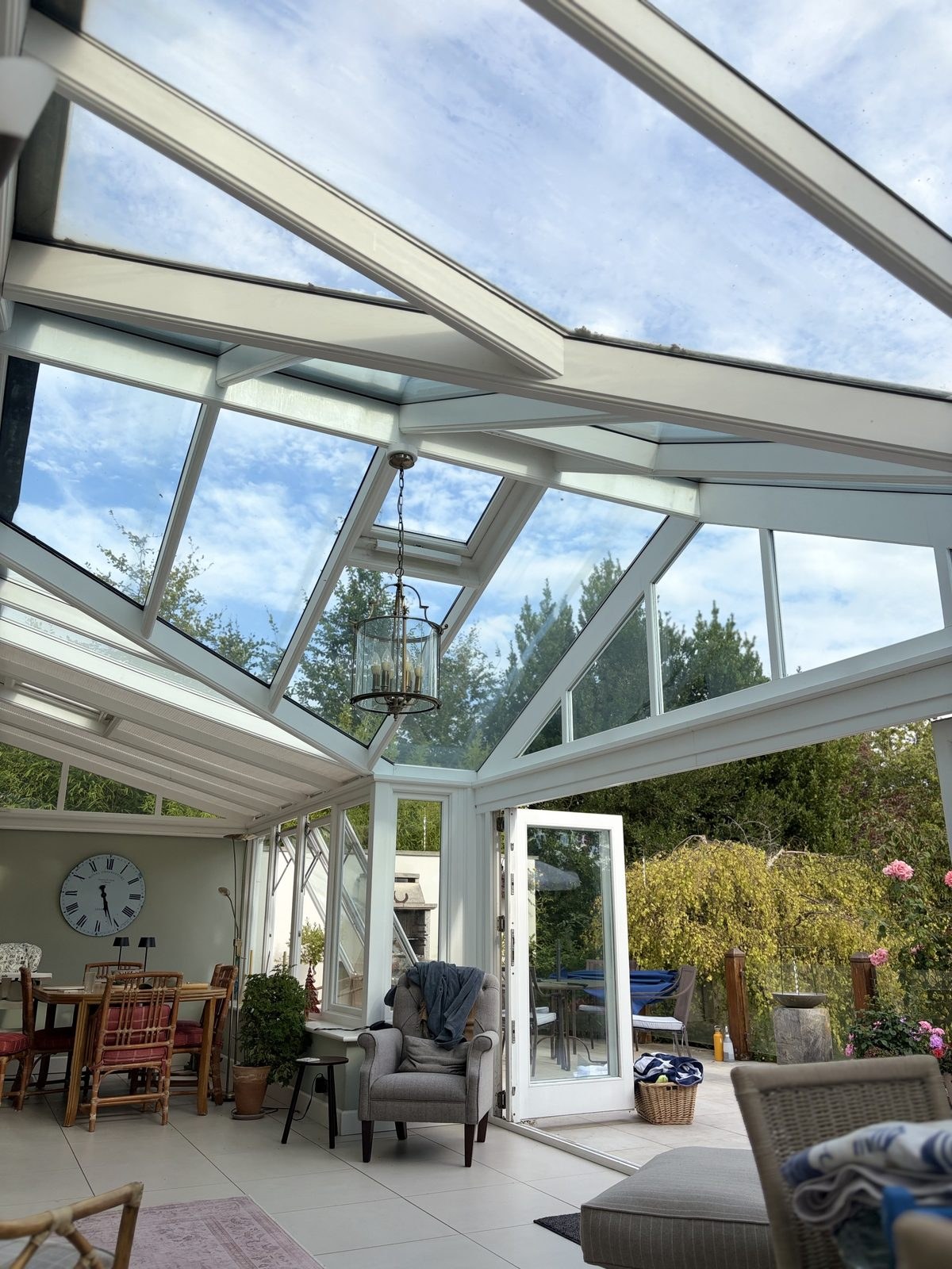 Solar control film on conservatory Cambridge