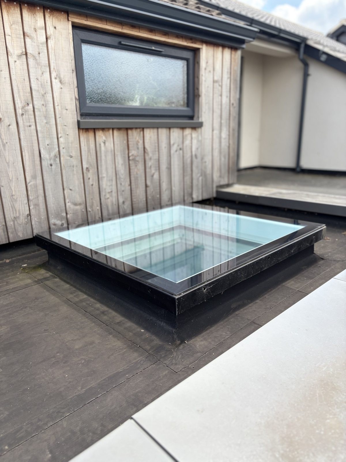 Solar control film on skylight Cambridge