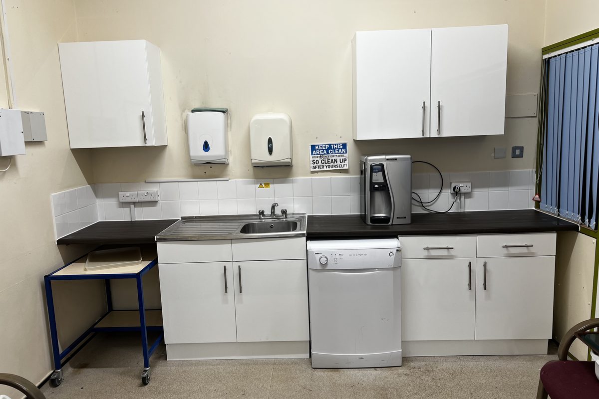 Staff kitchen vinyl wrap